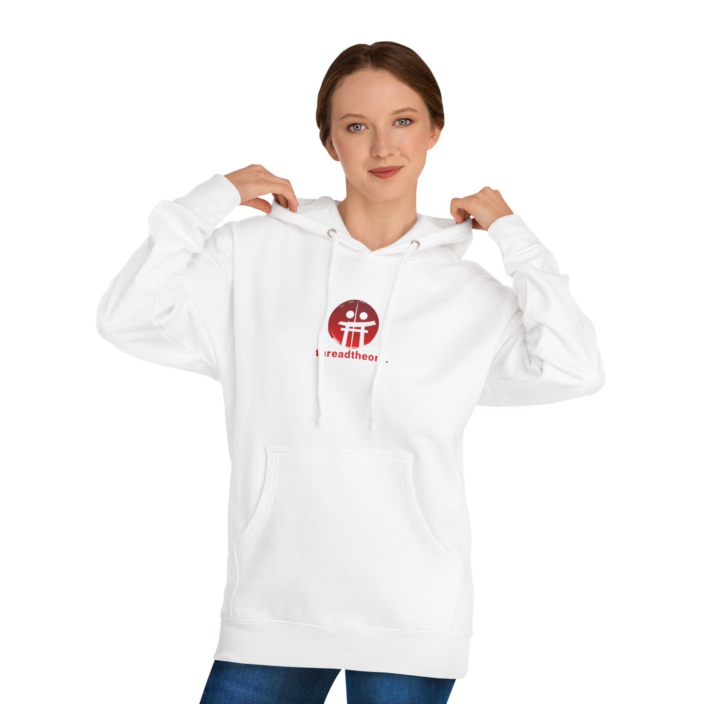 Cozy Unisex Hooded Sweatshirt with Thread Theory Design, Casual Hoodie for Everyday Wear, Gift for Friends, Cozy Layer for Fall/Winter