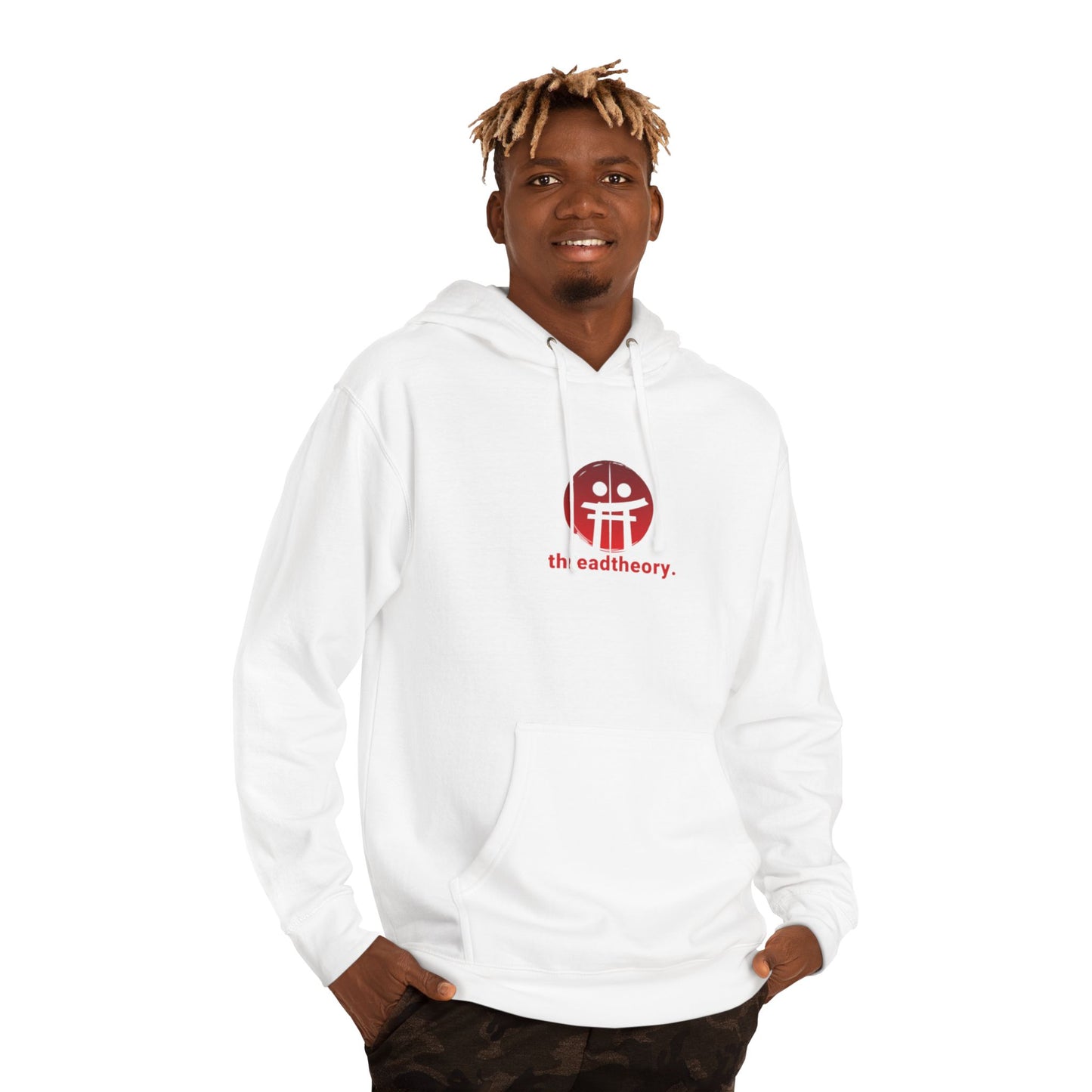 Cozy Unisex Hooded Sweatshirt with Thread Theory Design, Casual Hoodie for Everyday Wear, Gift for Friends, Cozy Layer for Fall/Winter